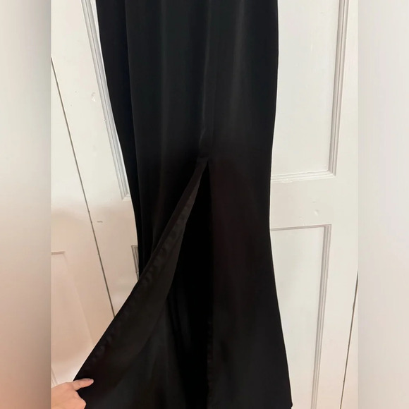 Fame & Partners Francesca Mesh Gown Maxi Dress in Black - Picture 7 of 11